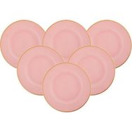 Karaca Retro New Pembe 18 Parça 6 Kişilik Cam Yemek Takımı