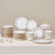 Karaca Royal Bone Diana Gold 55 Parça 12 Kişilik Yemek Takımı
