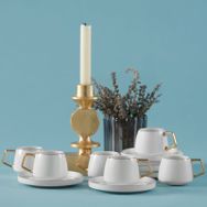 Karaca Saturn 6 Kişilik 100 ml Gold Kahve Fincanı Takımı