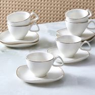 Karaca Streamline Middle 6 Kişilik 80 ml Kahve Fincan Takımı