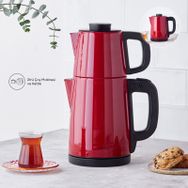 Karaca Tea Break 2 in 1 Kırmızı Inox Çay Makinesi