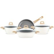 Karaca X Refika Birgül Swiss Crystal 7 Parça Creamy Tencere Seti