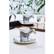 Karaca Zebra 2 Kişilik 60 ml Kahve Fincan Takımı