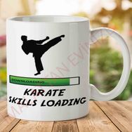 Karate Skills Loading Karate Yükleniyor Baskılı Kupa Bardak