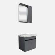 Karen Arya 60 cm Antrasit Banyo Dolabı