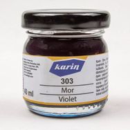 Karin 303 40 ml Mor Ebru Boyası