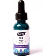 Karin 501 Yeşil 30 ml Ebru Boyası