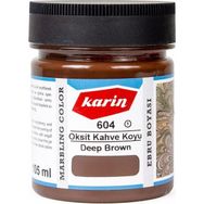 Karin N:604 Oksit Kahve Koyu 105 ml Geleneksel Ebru Boyası
