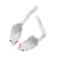 Karlie 12 cm Beyaz Peluş Fare Kedi Oyuncakları