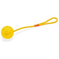 Karlie 16 cm Sarı İpli Plastik Top Köpek Oyuncağı
