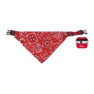 Karlie 22-35 cm Kırmızı Bandanalı Köpek Tasması
