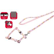 Karlie 25-35 cm Pembe Yavru Köpek Göğüs Tasma ve Uzatma