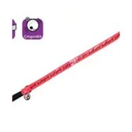 Karlie Pembe 30 cm/11 mm Deri Taşlı Kedi Boyun Tasması