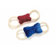 Karlie Stres İpli Peluş Kemik Karışık Renkli 29x9 cm Köpek Oyuncağı