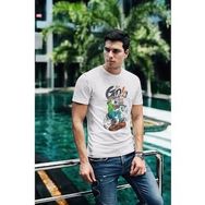 Karpefingo Beyaz Baskılı Erkek T-Shirt