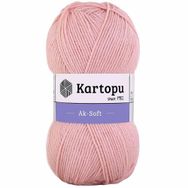 Kartopu Ak-Soft 258 Pudra El Örgü İpi