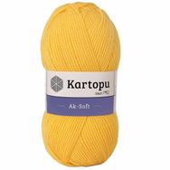 Kartopu Ak-Soft 307 Sarı El Örgü İpi