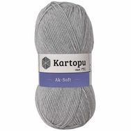 Kartopu Ak Soft K1000 Gri Melanj İplik