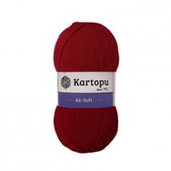Kartopu Ak Soft K114 Koyu Kırmızı İplik