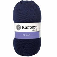 Kartopu Ak Soft K632 Lacivert İplik