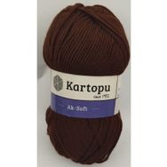 Kartopu Ak-Soft K890 Koyu Kahve Örgü İpi