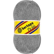 Kartopu Flora K1001 Orta Gri İplik