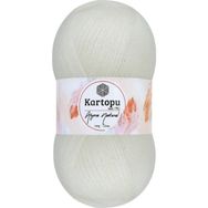 Kartopu K013 Ekru Angora Naturel El Örgü İpi