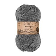Kartopu K1002 Koyu Gri Melange Wool El Örgü İpi