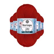 Kartopu K101 Nar Lotus Bikini Büstiyer Bluz 5 Adet Örgü İpi