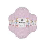 Kartopu K1562 5 Adet Toz Pembe Yumurcak Kadife El Örgü İpi