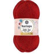 Kartopu K165 Kırmızı Lotus Lüx Simli Örgü İpi