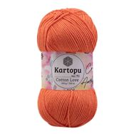 Kartopu K201 Turuncu Cotton Love 100 gr El Örgü İpi