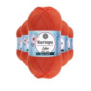 Kartopu K211 Yavruağzı Lotus Bikini Büstiyer Bluz 5 Adet Örgü İpi