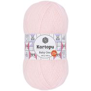 Kartopu K255 Bebe Pembe Baby One Tüylenmeyen El Örgü İpi Yünü