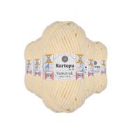 Kartopu K349 5 Adet Koyu Krem Yumurcak Kadife El Örgü İpi