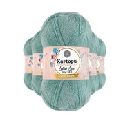 Kartopu K507 Mint Lotus Bikini Büstiyer Bluz Simli 5 Adet Örgü İpi