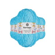 Kartopu K515 5 Adet Turkuaz Yumurcak Kadife El Örgü İpi