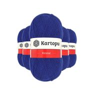 Kartopu K627 Lacivert 5 Adet Kristal Çift Katlı El Örgü Lif İpi