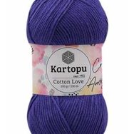 Kartopu K720 Koyu Mor Cotton Love 100 gr El Örgü İpi