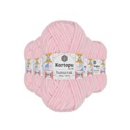 Kartopu K768 5 Adet Bebe Pembe Yumurcak Kadife El Örgü İpi