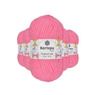 Kartopu K773 5 Adet Fosfor Pembe Yumurcak Kadife El Örgü İpi
