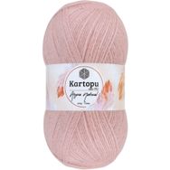 Kartopu K776 Pudra Angora Naturel El Örgü İpi