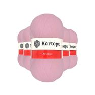 Kartopu K788 Bebe Pembe 5 Adet Kristal Çift Katlı El Örgü Lif İpi