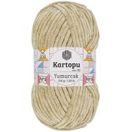 Kartopu K856 Bej Yumurcak Kadife El Örgü İpi
