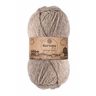 Kartopu K9002 Bej Melange Wool El Örgü İpi