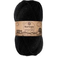 Kartopu Yumurcak Kadife Siyah K940 El Örgü İpi