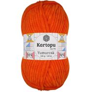 Kartopu Yumurcak Kadife Turuncu K205 El Örgü İpi
