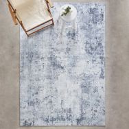 Kaşmir Abstract Gray Yıkanabilir Kaymaz Taban 80x300 cm Halı