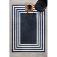 Kaşmir Halı Sare By Frame Black Yıkanabilir Kaymaz Taban 120x180 cm Halı