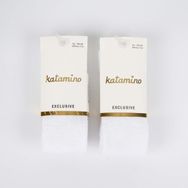 Katamino Lacoste K30066 Beyaz Bebek Külotlu Çorap